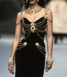 90s versace dress chain|famous versace dresses.